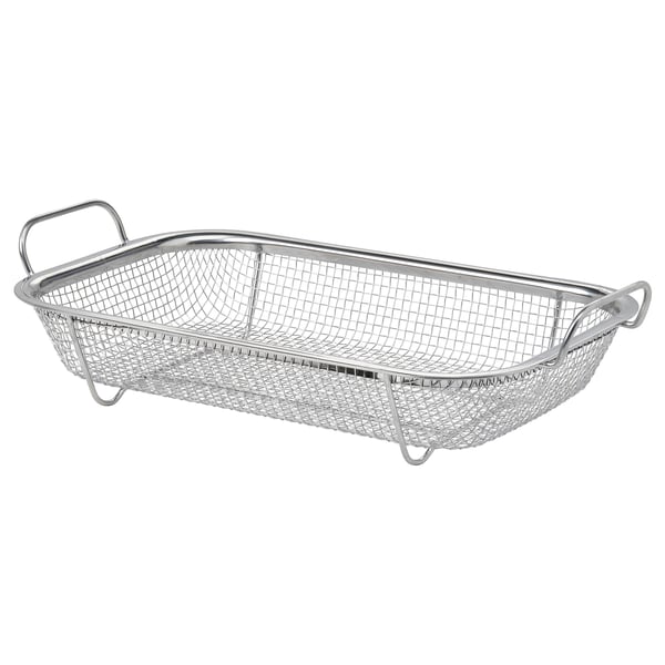 GRILLTIDER سلة شواء, ستينلس ستيل, 33x19 سم