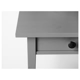 HEMNES طاولة سرير جانبية, رمادي مصبوغ, ‎46x35 سم‏