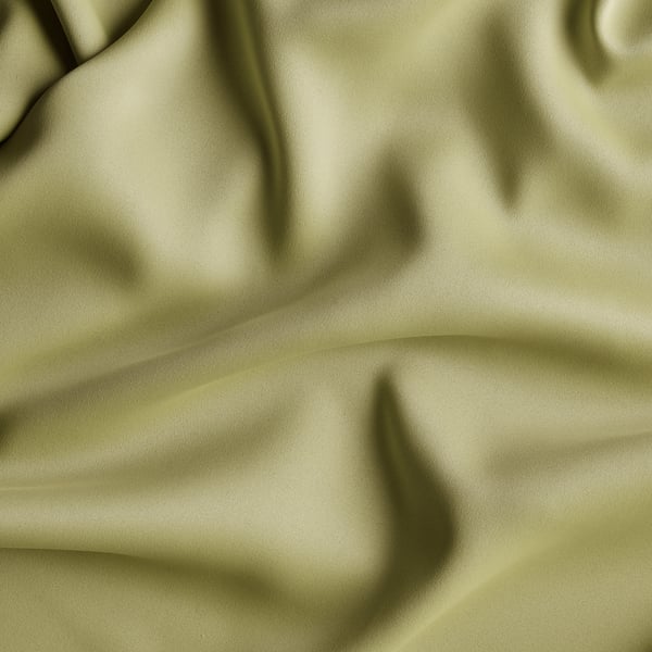 HILLEBORG زوج ستائر عاتمة للغرفة, أخضر زيتوني فاتح, 145x300 سم