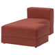 JÄTTEBO غطاء وحدة أريكة طويلة، يمين, Samsala بني-أحمر