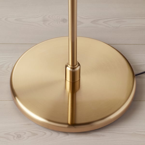 KRYSSMAST قاعدة مصباح أرضي, طلاء بنحاس أصفر