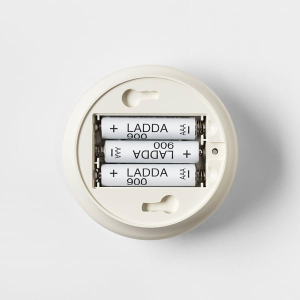 MOLGAN إضاءة LED, أبيض/يعمل بالبطارية