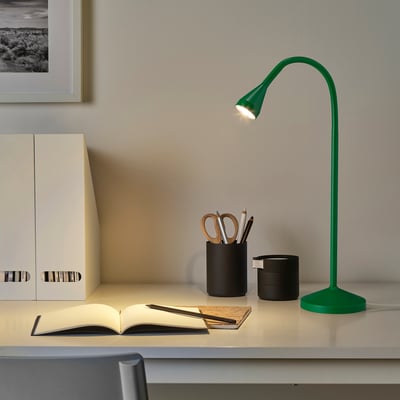 NÄVLINGE مصباح مكتب LED, أخضر