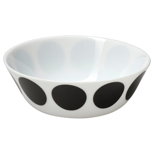 OFTAST سلطانية., أبيض أسود/نقش دائرة, 15 سم