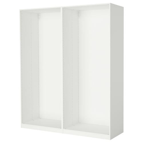 PAX هيكلي دولاب ملابس, أبيض, 200x58x236 سم