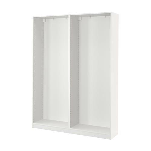 PAX هيكلي دولاب ملابس, أبيض, 150x35x201 سم