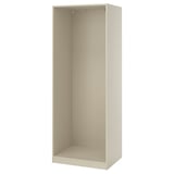 PAX هيكل دولاب ملابس, رمادي-بيج, 75x58x201 سم