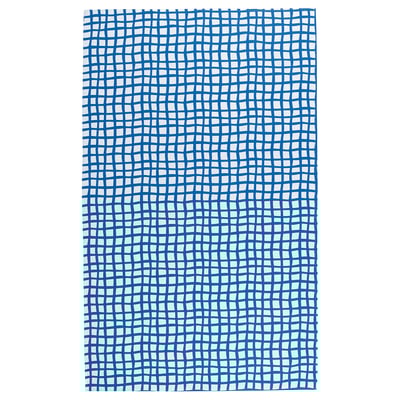 PILLERSTARR مفرش طاولة, نقش/أزرق أبيض, ‎145x240 سم‏