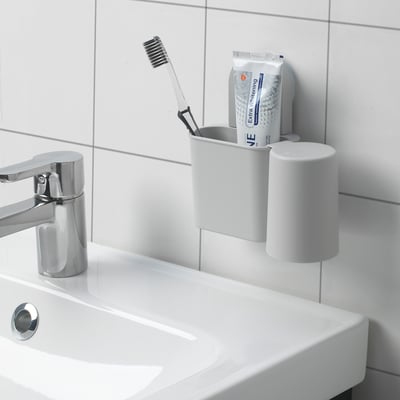 RÅNEN حامل فرشاة أسنان مع لاصقة مطاطية