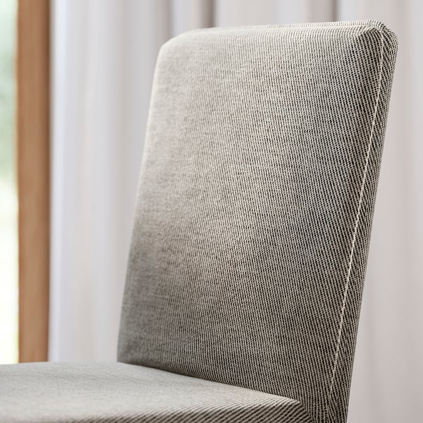 TONSTAD / TONSTAD طاولة و 6 كراسي, بني قشرة سنديان/Viarp بني/بيج مظهر سنديان بني, 200x85 سم