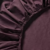ULLVIDE شرشف بمطاط, أحمر داكن, ‎90x200 سم‏