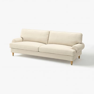 VALNÄS كنبة 3 مقاعد, Knäbäck بيج فاتح