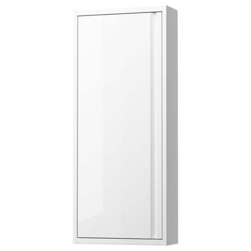 ÄNGSJÖN bathroom cabinet - white, minimalist, glossy