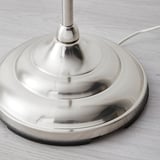 ÅRSTID Floor lamp, nickel-plated/white
