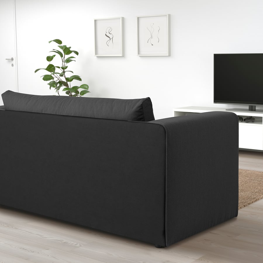 ASKEBY 2seat sofabed, Knisa dark grey IKEA