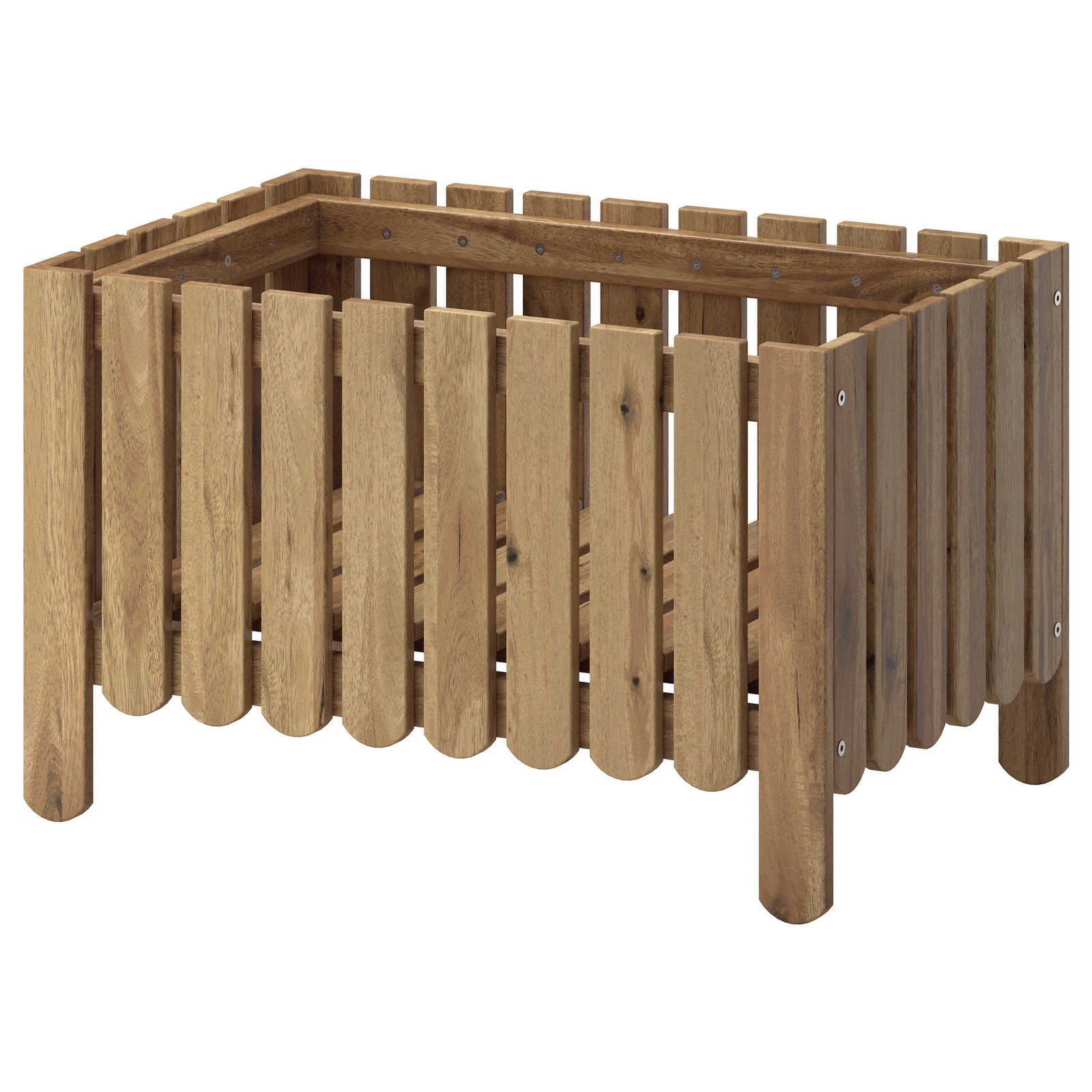 ASKHOLMEN Flower box, light brown stained IKEA