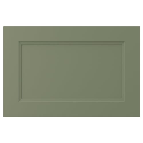 AXSTAD green drawer front, matte surface, inset panel, rectangular shape.