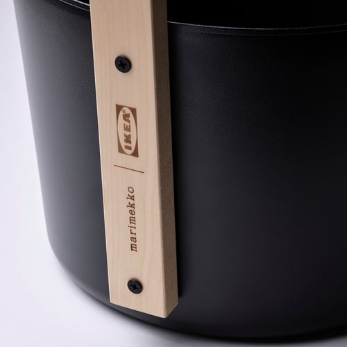 BASTUA Sauna bucket with ladle, black, 9 l IKEA