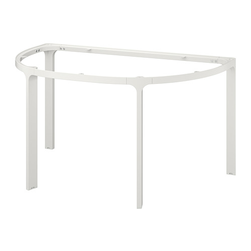 BEKANT Frame for half-round table top - white - IKEA