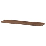 BERGSHULT Shelf, walnut effect, 80x20 cm