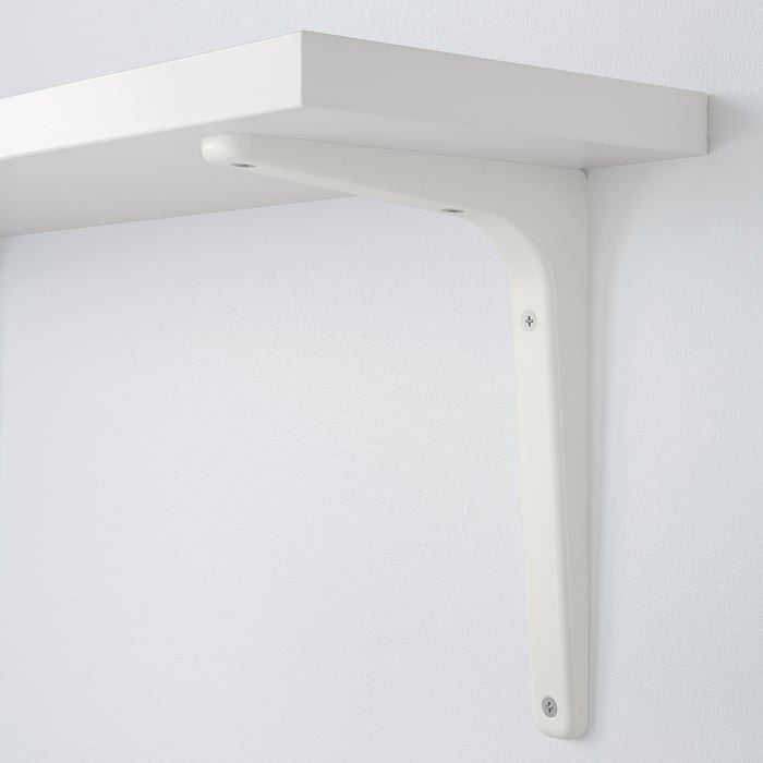BERGSHULT / TOMTHULT Shelf with bracket white IKEA