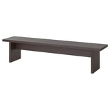 BERGSHYTTAN Bench, dark brown ash veneer, 210x38 cm