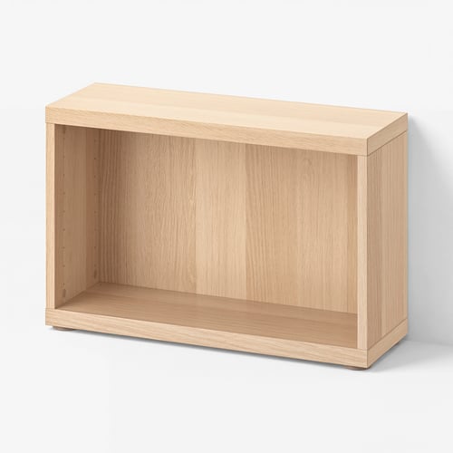 BESTÅ Frame, white stained oak effect, 60x20x38 cm