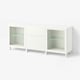 BESTÅ Storage combination with drawers, Sindvik white/Förvaltare white, 180x42x75 cm