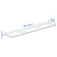 Panelling Effect BESTÅ top panel, brown/walnut effect, 180x42 cm - IKEA