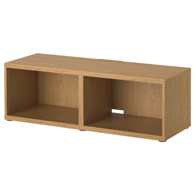 BESTÅ TV bench, oak effect, 120x40x38 cm