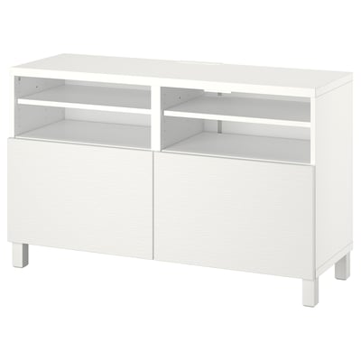 BESTÅ tv bench: modern, open & closed storage.