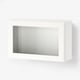 BESTÅ Wall-mounted cabinet combination, white/Ostvik white, 60x22x38 cm