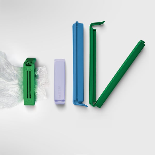 BEVARA Sealing clip, set of 24, mixed colours