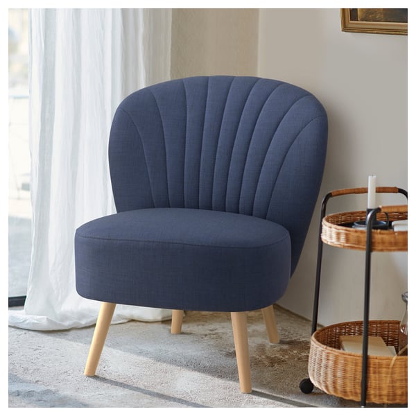 BILLHAMN Easy chair, dark blue