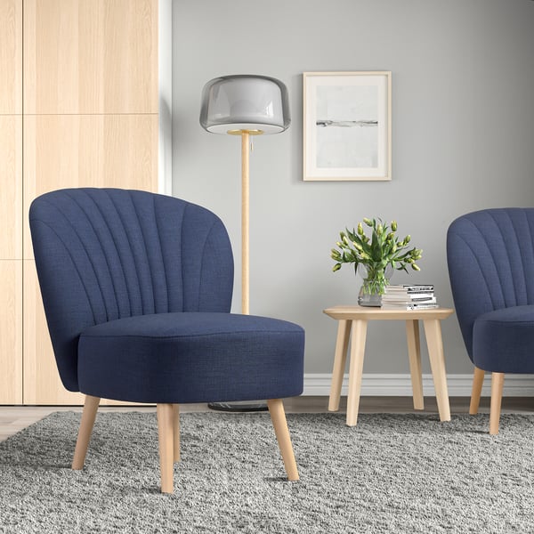 BILLHAMN Easy chair, dark blue