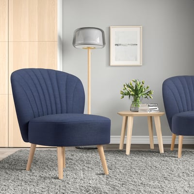 BILLHAMN Easy chair, dark blue