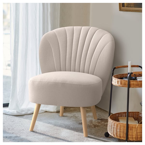 BILLHAMN Easy chair, grey-beige