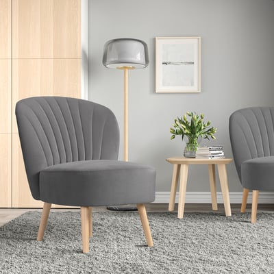 BILLHAMN Easy chair, Kallboda dark grey