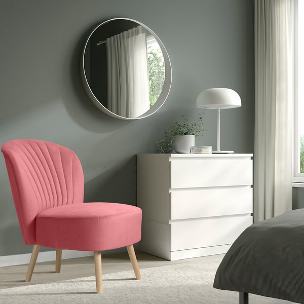 BILLHAMN Easy chair, Kallboda dark pink