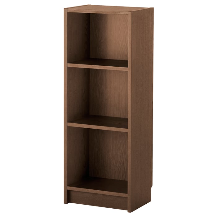 BILLY bookcase, brown ash veneer, 40x28x106 cm IKEA