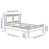 BJÖRKSNÄS Bed frame, birch/birch veneer, 140x200 cm