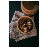 BLANDA MATT Serving bowl, bamboo, 12 cm