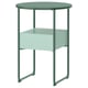 BLANKHÄLLAN Bedside table, green/turquoise