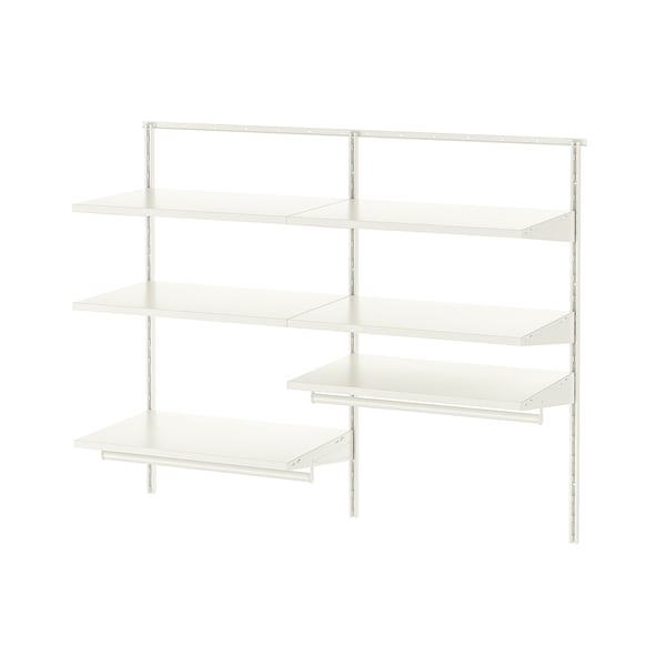 BOAXEL Wardrobe combination, white, 125x40x101 cm