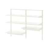 BOAXEL Wardrobe combination, white, 125x40x101 cm
