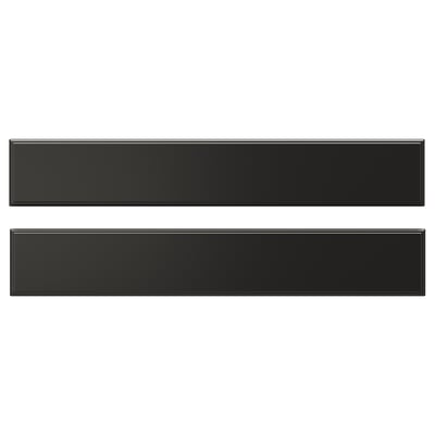 BODBYN Drawer front, black, 60x10 cm