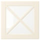 BODBYN Glass door with crossbar, off-white, 40x40 cm
