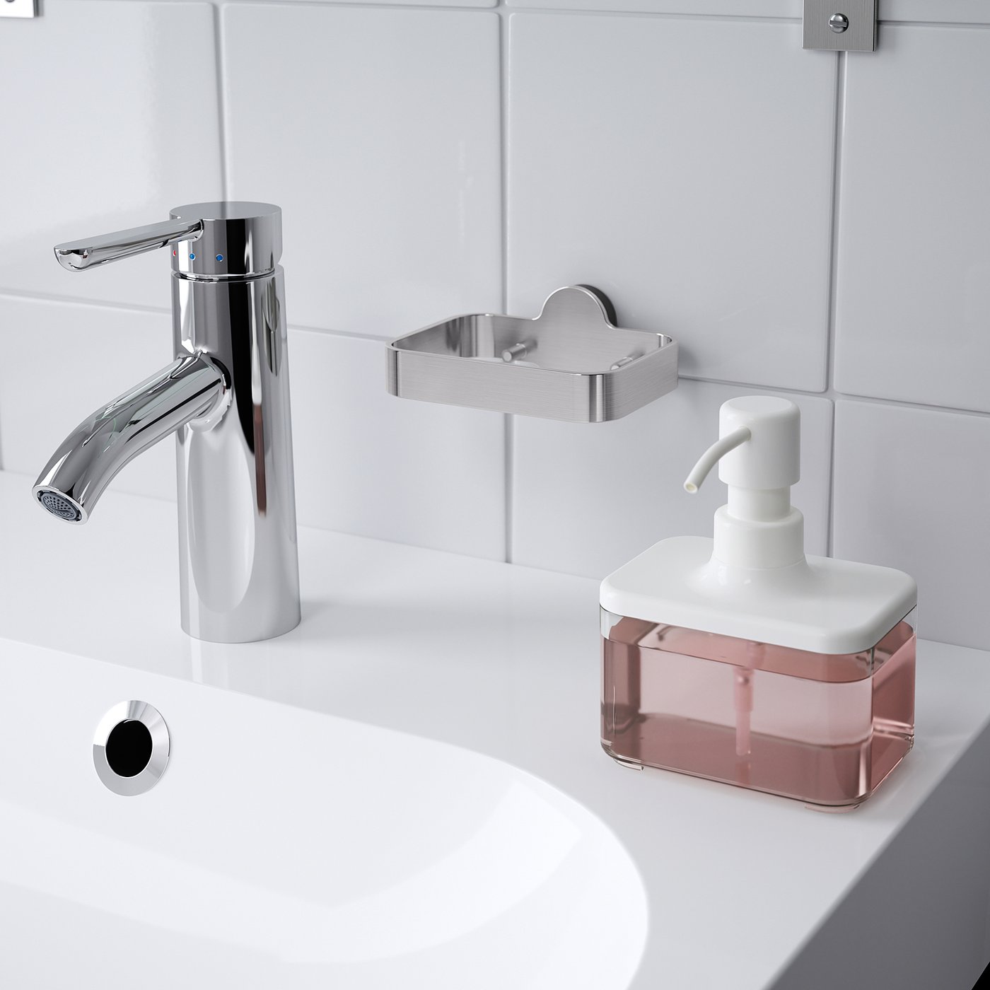 BROGRUND Soap dispenser holder stainless steel IKEA