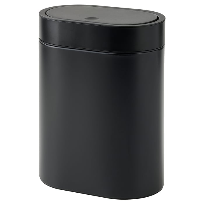 BROGRUND Touch top bin black IKEA