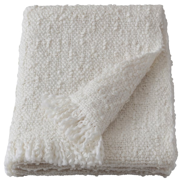 DYSTERMAL Throw, off-white, 130x170 cm